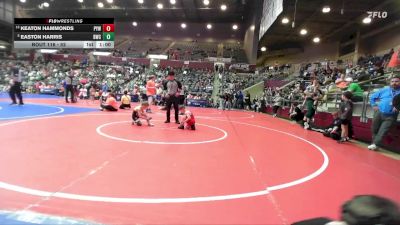 52 lbs Quarterfinal - Easton Harris, Bentonville Wrestling Club vs Keaton Hammonds, Panther Youth Wrestling-CPR