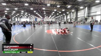 96 lbs Rd# 1 9:00am Friday - Dylan Daugherty, Cali Red vs Emmett Williams, NCWAY National Team