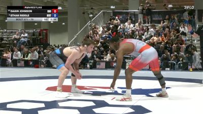 79 lbs 7th Place Match - Dajun Johnson, Ranger Wrestling Club vs Ethan Riddle, Minnesota - RTC
