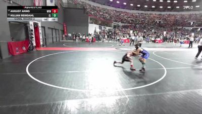 85 lbs Cons. Round 2 - Killian Reindahl, Clear Lake vs August Akins, Warrior Youth Wrestling