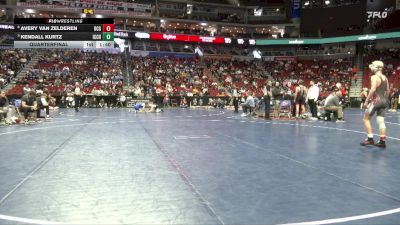 3A-120 lbs Quarterfinal - Kendall Kurtz, Iowa City, City High vs Avery Van Zelderen, Dallas Center-Grimes