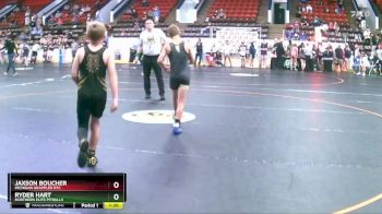 90 lbs Round 3 - Jaxson Boucher, Michigan Grappler RTC vs Ryder Hart, Northern Elite Pitbulls