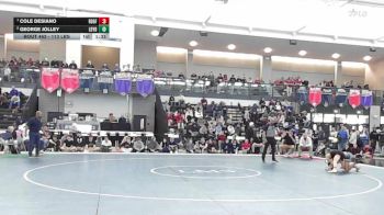 113 lbs Semifinal - Cole Desiano, Ridgefield vs George Jolley, Ledyard