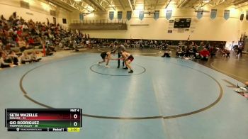 132 lbs Round 3 (3 Team) - Gio Rodriguez, Thompson Valley vs Seth Wazelle, Rawlins