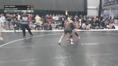 155 lbs Cons. Rd Of 32 - Leah Jordan, Level Up vs Isabella Simon, NB Elite
