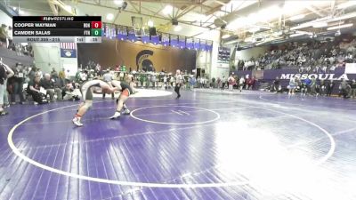 215 lbs Cons. Round 2 - Camden Salas, Frenchtown vs Cooper Wayman, Ronan