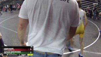 95 lbs Quarterfinals (8 Team) - Landon Mathews, Nebraska Maize vs Ridge Kramlich, North Dakota 2