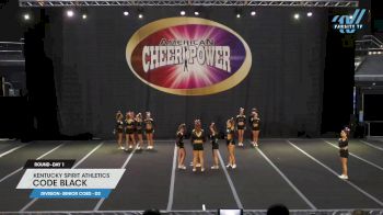 Kentucky Spirit Athletics - Code Black [2025 L4 Senior Coed - D2 Day 1] 2025 Cheer Power Nashville Showdown
