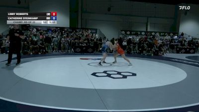 53 kg Champ. Rd Of 32 - Libby Roberts, Laker Wrestling Club vs Catherine Steinkamp, Hawks Wrestling Club