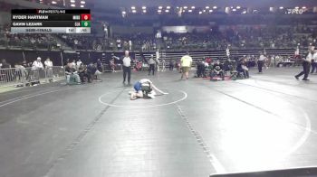 98 lbs Semifinal - Ryder Hartman, Middletown South vs Gavin Lezark, Cja