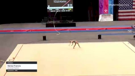 Nerea Francis - Ribbon, Gymnast Factory - 2021 USA Gymnastics Championships