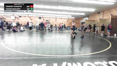 118 lbs Final - Gregory Schaefer, Campbell Hall vs Shawn Radcliffe, Kresgeville