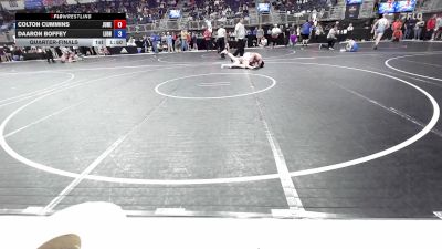 138 lbs Quarterfinal - Colton Cummins, Juneau Tornados vs Daaron Boffey, Lions Wrestling Club