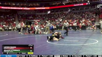 1A-106 lbs Quarterfinal - Jayden Rinken, Nashua-Plainfield vs Reanah Utterback, Sigourney-Keota