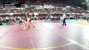 A - 132 lbs Cons. Round 2 - Waylon Ritchey, Lockwood (Billings) vs Sebastian Mogan, Laurel