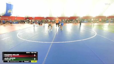 106-106 lbs Round 2 - Phoenix Heller, Geneseo vs Alex Adams, Waska/BBE