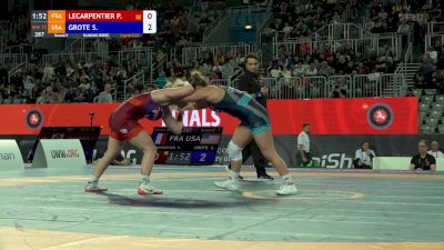 72 kg Round 5 - Skylar Grote, USA vs Paule LeCarpentier, FRA