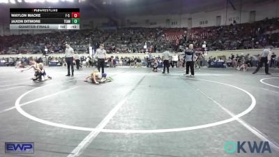 52 lbs Quarterfinal - Waylon Macke, F-5 Grappling vs Jaxon Ditmore, Team Tulsa Wrestling Club