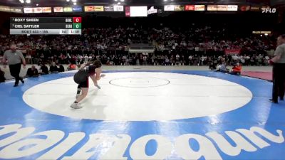 155 lbs 1st Place Match - Roxy Sheen, Buhl vs Ciel Sattler, Deary