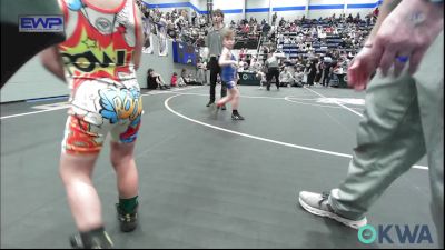 52 lbs Quarterfinal - Caleb Boyd, Harrah Little League Wrestling vs Asher Fanshier, Clinton Youth Wrestling