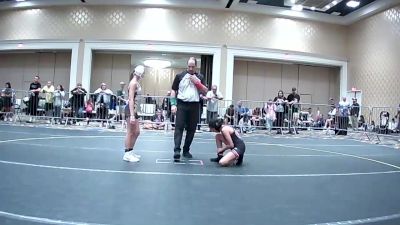 80 lbs Quarterfinal - Angelina Ramirez, Mantanona TC vs Malaya Burgess, Gold Rush Wr Ac