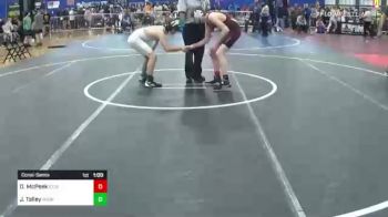 130 lbs Consolation - Oliver McPeek, Stockton vs James Talley, Midwest Battleground