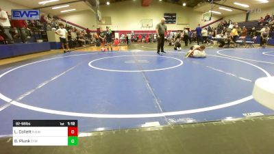 92-98 lbs Semifinal - Lane Collett, R.A.W. vs Braxton Plunk, Coweta Tiger Wrestling