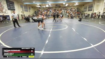 120 lbs Cons. Round 3 - David Golz, Trabuco Hills vs Nathan Rodriguez, Cypress