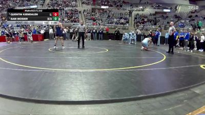 132 lbs Quarterfinal - Sam Mosier, Delta vs Quentin Kjendalen, Lakeland