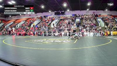 120 lbs Quarterfinals (8 Team) - Logan Gilbert, Martin HS vs Kaden Russell, Union City HS