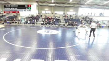 133 lbs Semifinal - George McAteer, Ithaca vs Blake Dergham, Pennsylvania College Of Technology