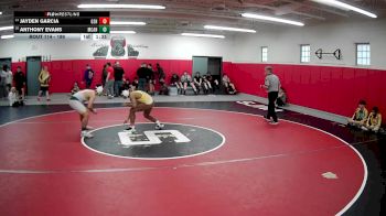 189 lbs Champ. Round 1 - Jayden Garcia, Greensburg Salem Hs vs Anthony Evans, Marion Center Area Hs