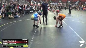 112 lbs Cons. Semi - Mason Townsend, Stockbridge Mayhem WC vs Emmitt Stanchina, Kingsford Youth WC