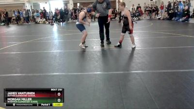 115 lbs Round 1 - Morgan Miller, Riverview Elementary School vs James VanTuinen, Dutton Elementary School