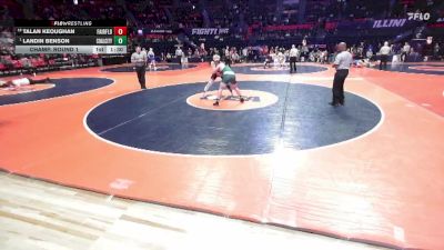 1A 175 lbs Champ. Round 1 - Landin Benson, Coal City vs Talan Keoughan, Fairfield