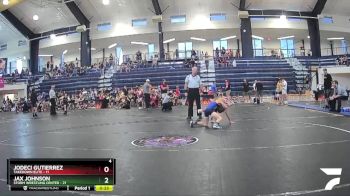 65 lbs Round 3 (8 Team) - Jodeci Gutierrez, Takedown Elite vs Jax Johnson, Storm Wrestling Center