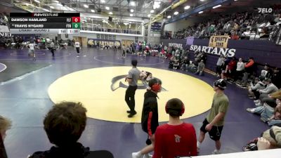 132 lbs Champ. Round 2 - Dawson Hamland, Flathead vs Travis Nygard, Frenchtown