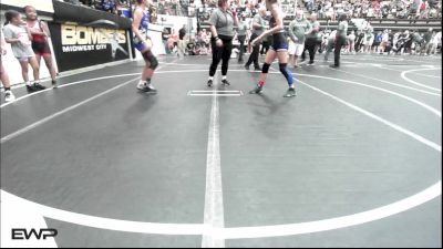 98 lbs Quarterfinal - Emerson Rollings, Tulsa Blue T Panthers vs Adyson Wagner, Choctaw Ironman