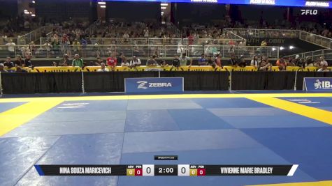 Nina Souza Maricevich vs Vivienne Marie Bradley 2025 Pan Kids Jiu-Jitsu IBJJF Championship