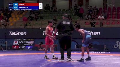 45 kg 1/8 Final - Taku Shiba, Japan vs Samuel Sanchez, United States