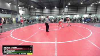 144 lbs Round 3 (4 Team) - Thomas Salinas, NORTH CAROLINA WRESTLING FACTORY - RED vs Blake Butler, GREAT NECK WC