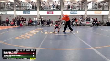 52-56 lbs Quarterfinal - Dominic Flores, Cory Clark Wrestling vs Augustine Martinez, Force Elite