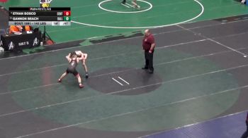 140 lbs 5th Place - Ethan Bosco, Central Valley vs Gannon Beach, Dallastown