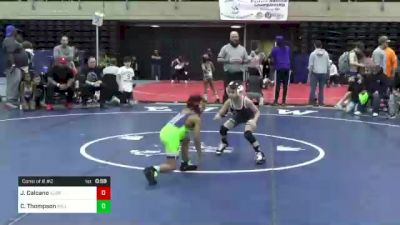 56 lbs Consi Of 8 #2 - Julius Calcano, Albrightsville, PA vs Calvin Thompson, Millersville, MD