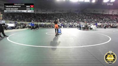 G5A-105 lbs Semifinal - Feliciti Doolittle, Douglass-Girls vs Dixie Holliday, Bethel-Girls