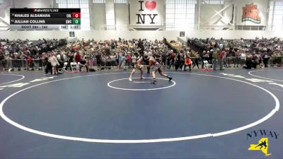 160 lbs Champ. Round 2 - Khaled Alsamara, Club Not Listed vs Jullian Collins, Quaker Wrestling Club