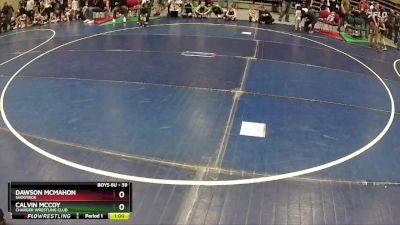 39 lbs Cons. Round 2 - Dawson McMahon, Shootbox vs Calvin McCoy, Charger Wrestling Club