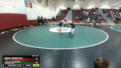 150 lbs Semifinal - Israel Robertson, Cody vs Nolan Aultman, Thunder Basin