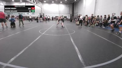 120 lbs Round 5 (6 Team) - Boone Henry, South Side WC Blue vs Caden Boland, Wayne Danger