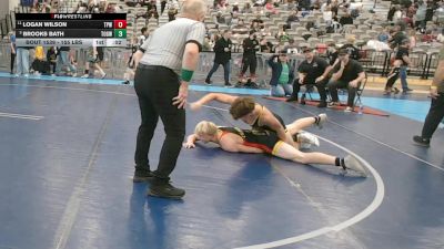 155 lbs Quarters - Brooks Bath, Touch Of Gold Wrestling Club vs Logan Wilson, Team Prestige Wrestling